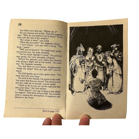 Choose Your Own Adventure #117 THE SEARCH FOR ALADDIN'S LAMP Jay Leibold - Picture 3 of 4